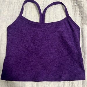 Beyond Yoga Spacedye Purple Crop Top Size Small